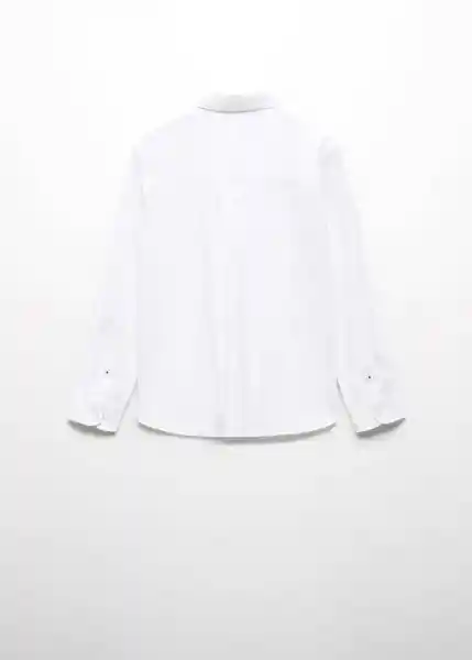 Camisa Popelin Blanco Talla 13 Niños Mango