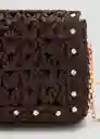 Bolso P Espiga Chocolate Talla 99 Mujer Mango