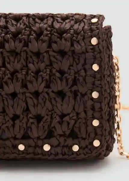 Bolso P Espiga Chocolate Talla 99 Mujer Mango