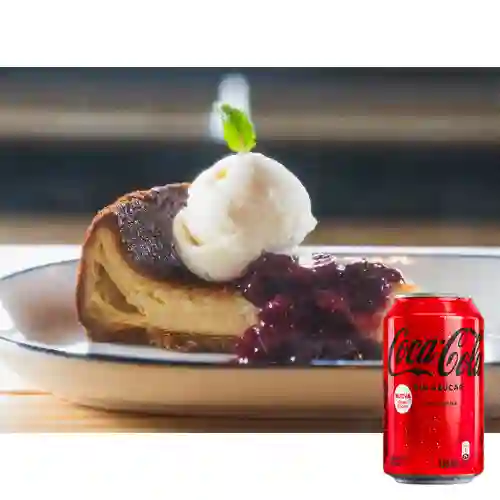 Combo Cheescake de Frutos Rojos +Cocacola S/az 330ML