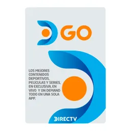Tarjeta Directv go $59.000