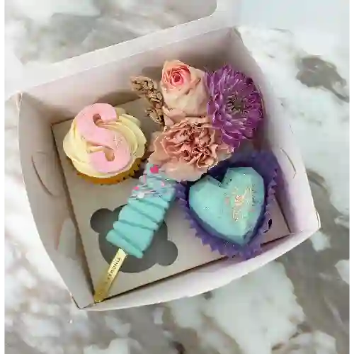 Box Letter & Flowers