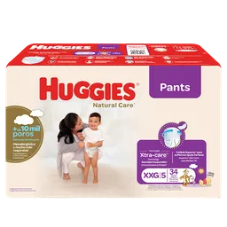 Huggies Pañales Natural Care Pants Talla XXG
