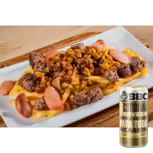 Combo Burger Fries + BBC la Cotidiana 269 ml