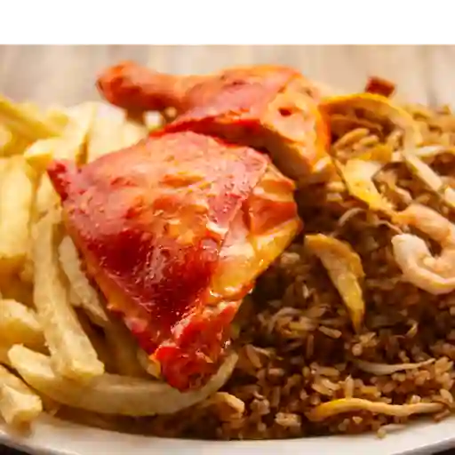 Arroz chino con pollo