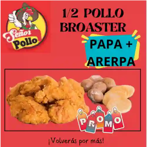 1/2 Pollo Broaster Obsequio Alita