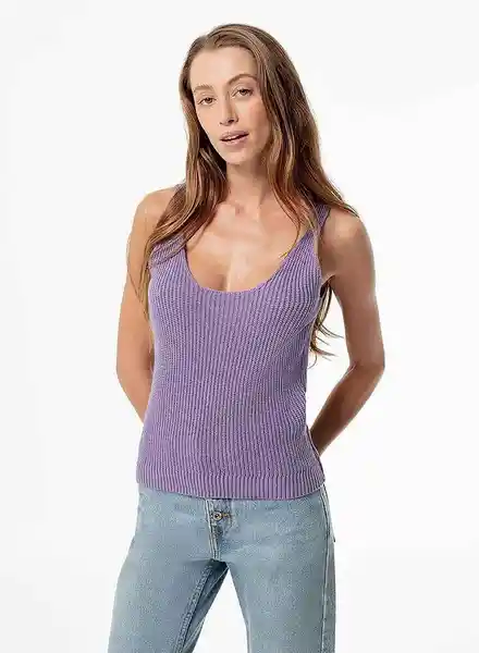 Camiseta Manga Corta Morado Talla S