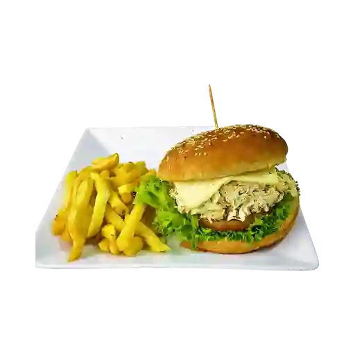 Sándwich de Pollo con Papas a la Francesa
