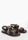 Sandalias Romana Chocolate Talla 45 Hombre Mango