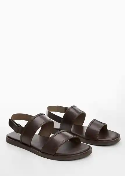 Sandalias Romana Chocolate Talla 45 Hombre Mango