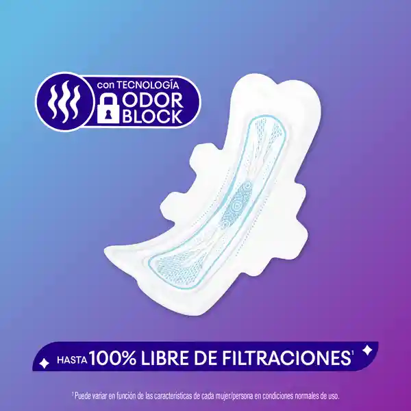 Toalla Higiénicas Femeninas Kotex Nocturna Discreta 8 Und