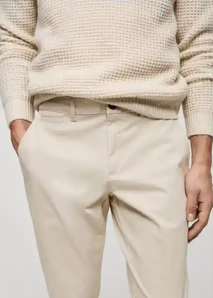 Pantalón Prato Piedra Talla 38 Hombre Mango