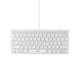 Teclado Mini Con Cable Portátil Modelo Blanco Mk82 Miniso