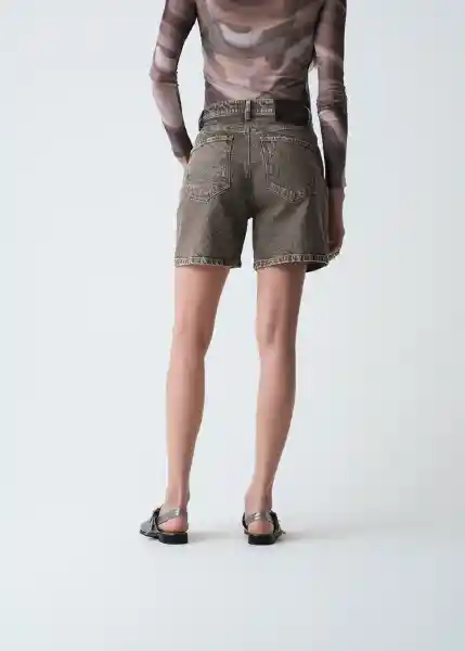 Short Coco Mujer Gris Cable Talla 12 459g302 Naf Naf