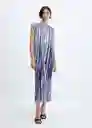 Vestido Zane-W Azul Talla S Mujer Mango