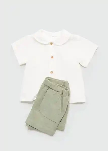 Short Pedro Verde Talla 67 Niños Mango