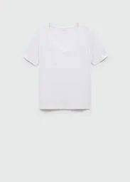 Camiseta Chalapi Blanco Talla S Mujer Mango