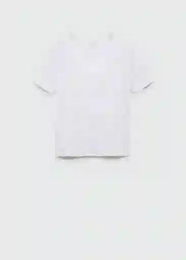 Camiseta Chalapi Blanco Talla S Mujer Mango