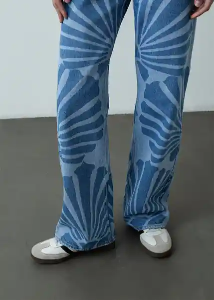 Jean Annie Mujer Azul Indigo Claro Talla 8 Naf Naf