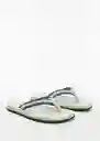 Chanclas Flipflop Beige Talla 43 Hombre Mango