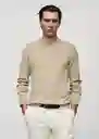 Saco Jersey Luxus Beige Talla M Hombre Mango