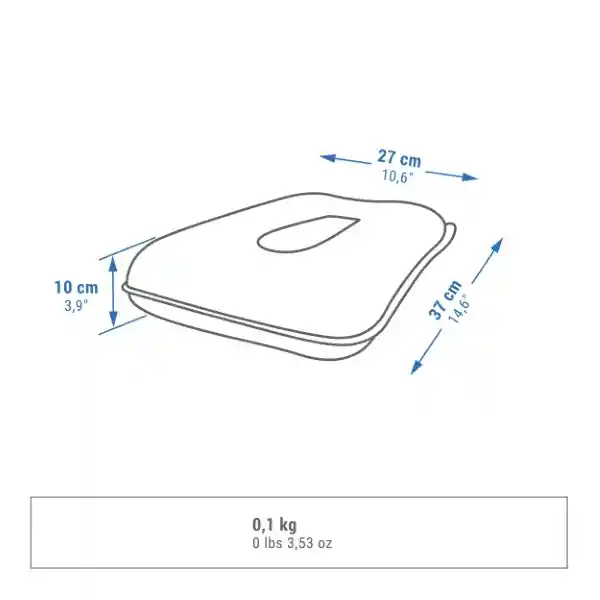 Quechua Almohada Inflable Para Camping Air Basic Azul