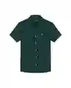 Camisa Oxford Duck Verde Sicomoro Ultraoscuro Talla S Chevignon