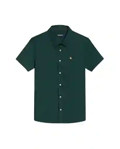 Camisa Oxford Duck Verde Sicomoro Ultraoscuro Talla S Chevignon