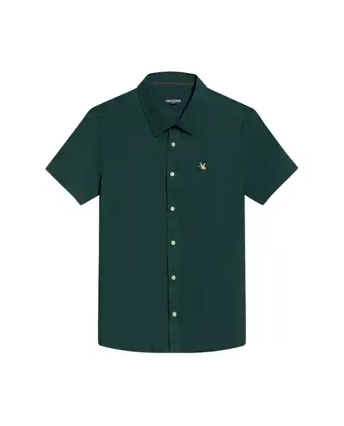 Camisa Oxford Duck Verde Sicomoro Ultraoscuro Talla S Chevignon