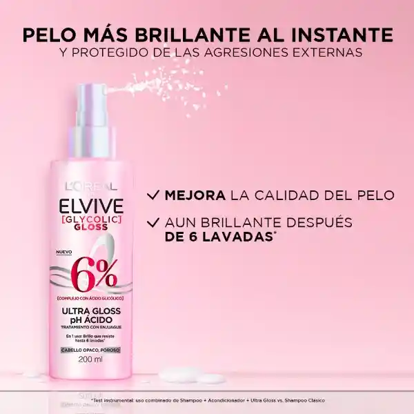 Tratamiento Serum Elvive Glycolic Gloss 200ml