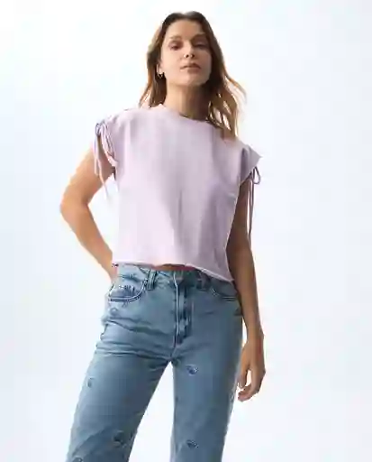 Camiseta Mujer Rosado Talla S 601G008_ROS143206 Americanino