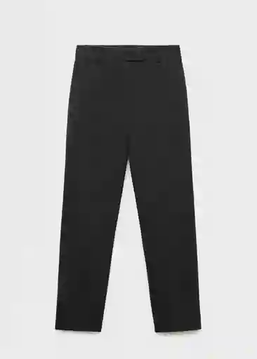 Pantalón Newarm Gris Talla 38 Mujer Mango
