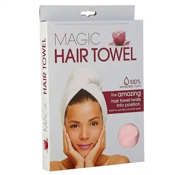 Krea Toalla Magica Para el Cabello Microfibra