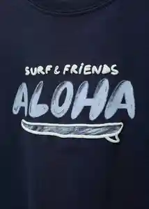 Camiseta Littlep Navy Talla 66 Niños Mango