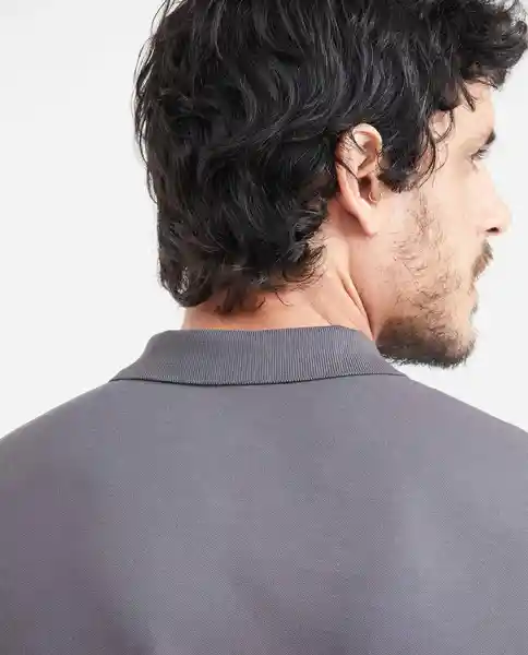 Camiseta Polo Muscle Gris Asfalto Oscuro L Chevignon