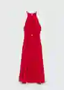 Vestido Nicel Rojo Talla XS Mujer Mango