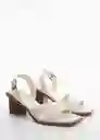 Sandalias Marise Crudo Talla 40 Mujer Mango