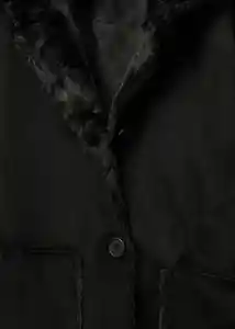 Abrigo Chocolat Negro Talla 10 Niña Mango