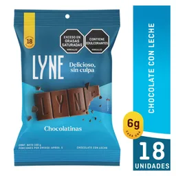 Lyne Chocolatina con Leche Delicioso sin Culpa