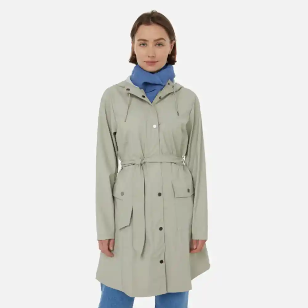 Rains Chaqueta Curve Cement Mujer L