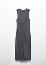Vestido Fertina Gris Talla XS Mujer Mango