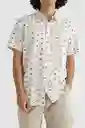 ONeill Camisa Aop Chambray am Blanco Talla L