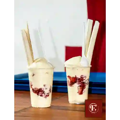 Vaso Fresas con Crema