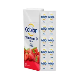  Cebion Sabor A Fresa (500 Mg) 
