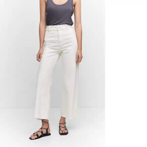 Jean Catherin Offwhite Talla 46 Mujer Mango