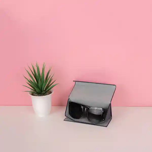 Estuche Para Lentes Plegable Triangular Azul Miniso