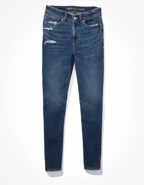 Jean Denim Mom Mujer Azul Talla 2 American Eagle