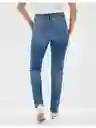 Jean 90s Azul Talla 4 Regular Mujer American Eagle