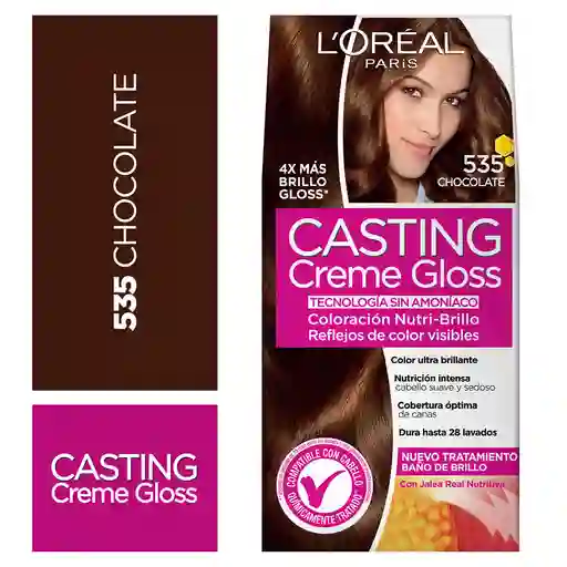 Loreal Paris-Casting Crème Gloss Tinte Capilar 535 Chocolate 