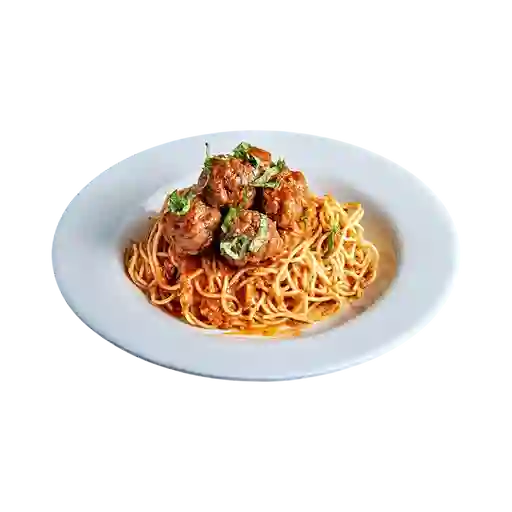Spaghetti con Albóndigas